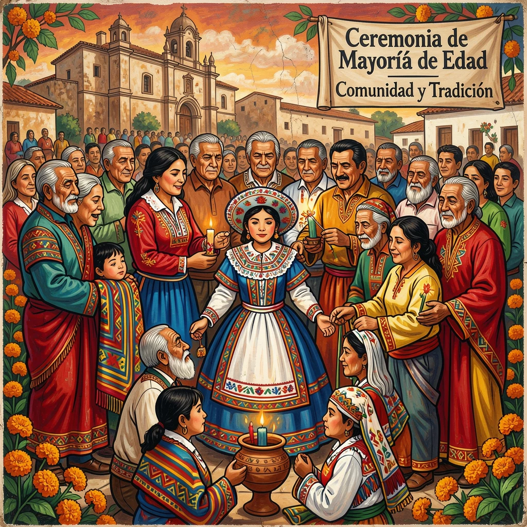 A traditional coming-of-age ceremony celebrated by a community