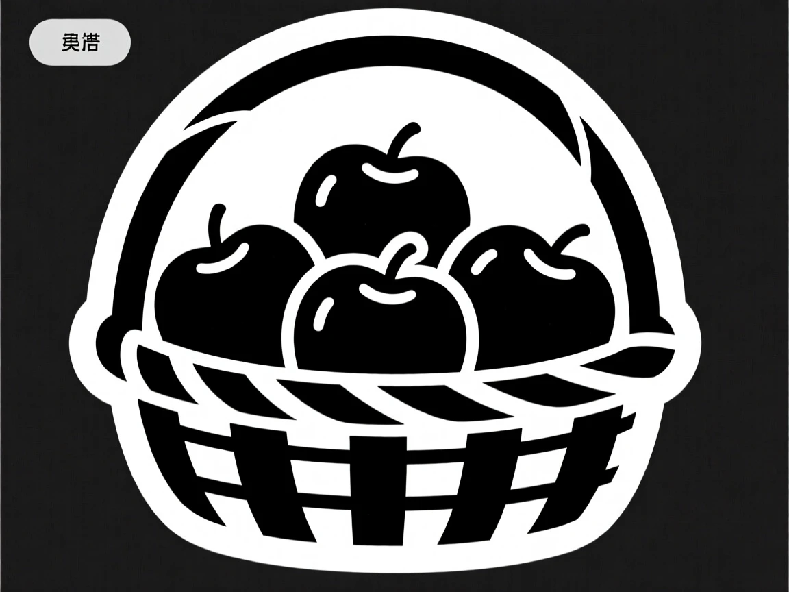 A basket of freshly picked apples.