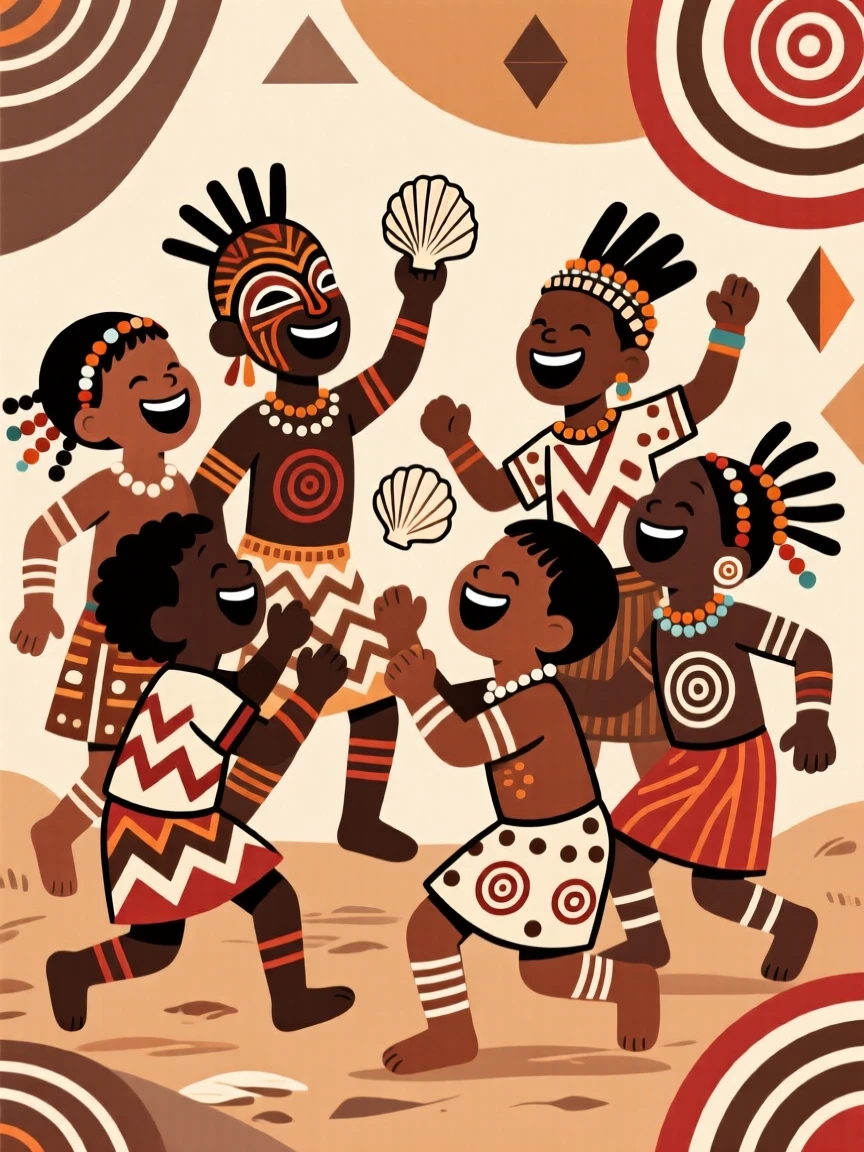 A group of children laughing and playing together.