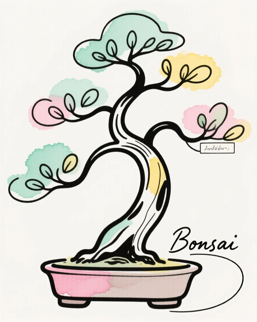 A bonsai tree pruned to perfection