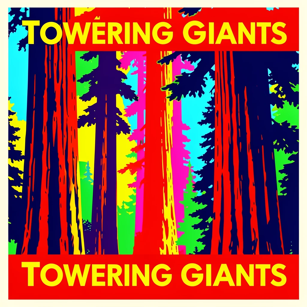 Redwood forest with towering ancient trees