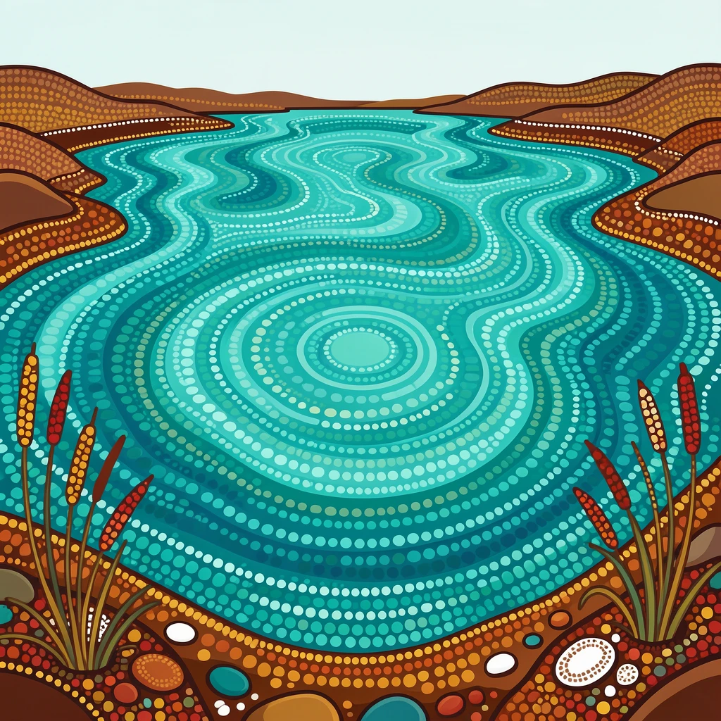 A turquoise glacial lake stretching to the horizon