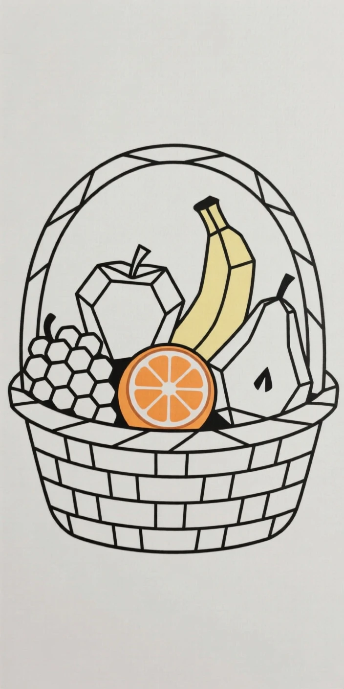 A basket of colorful fresh fruit