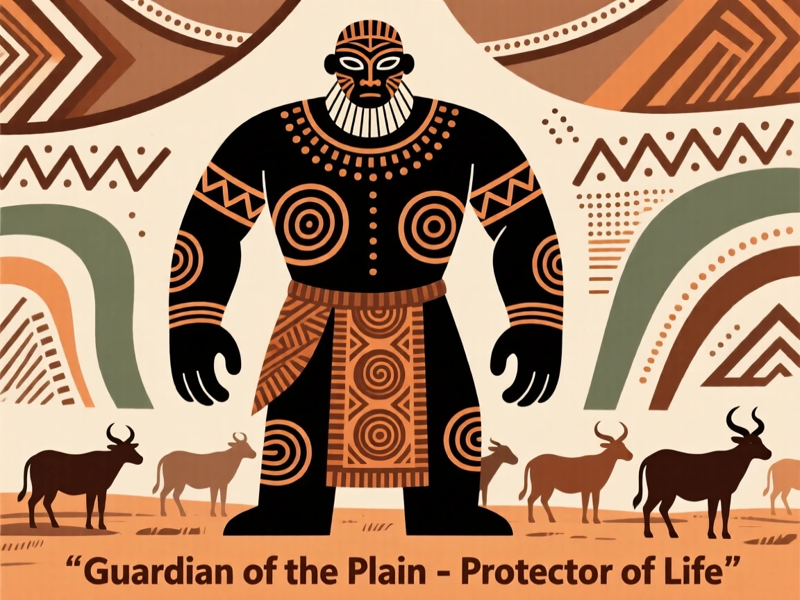 A mythical giant said to watch over the herds of the plain.