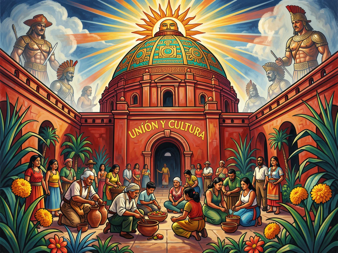 A domed temple rising above a peaceful courtyard