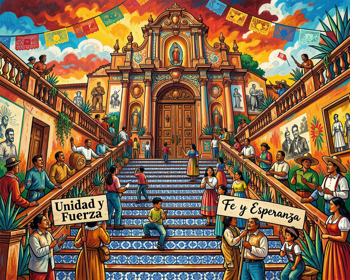 A grand staircase leading up to an ornate church facade
