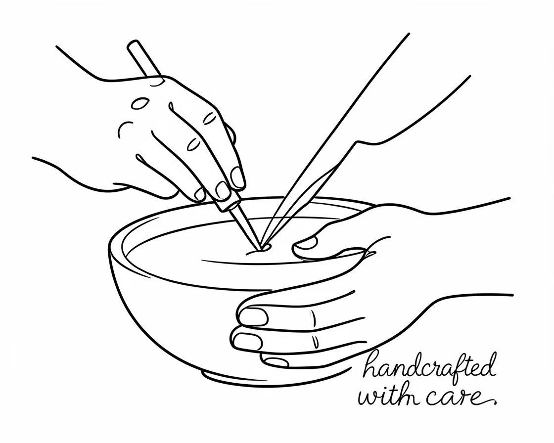 A woodworker carving detail into a handcrafted wooden bowl