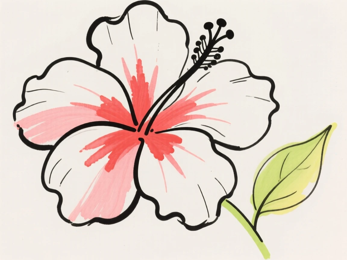 A hibiscus flower in full bloom