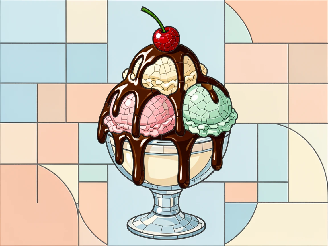 A decadent ice cream sundae topped with hot fudge and a cherry.