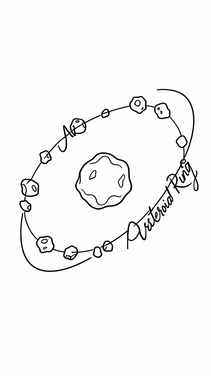 A ring of asteroids drifting slowly around a distant dwarf planet