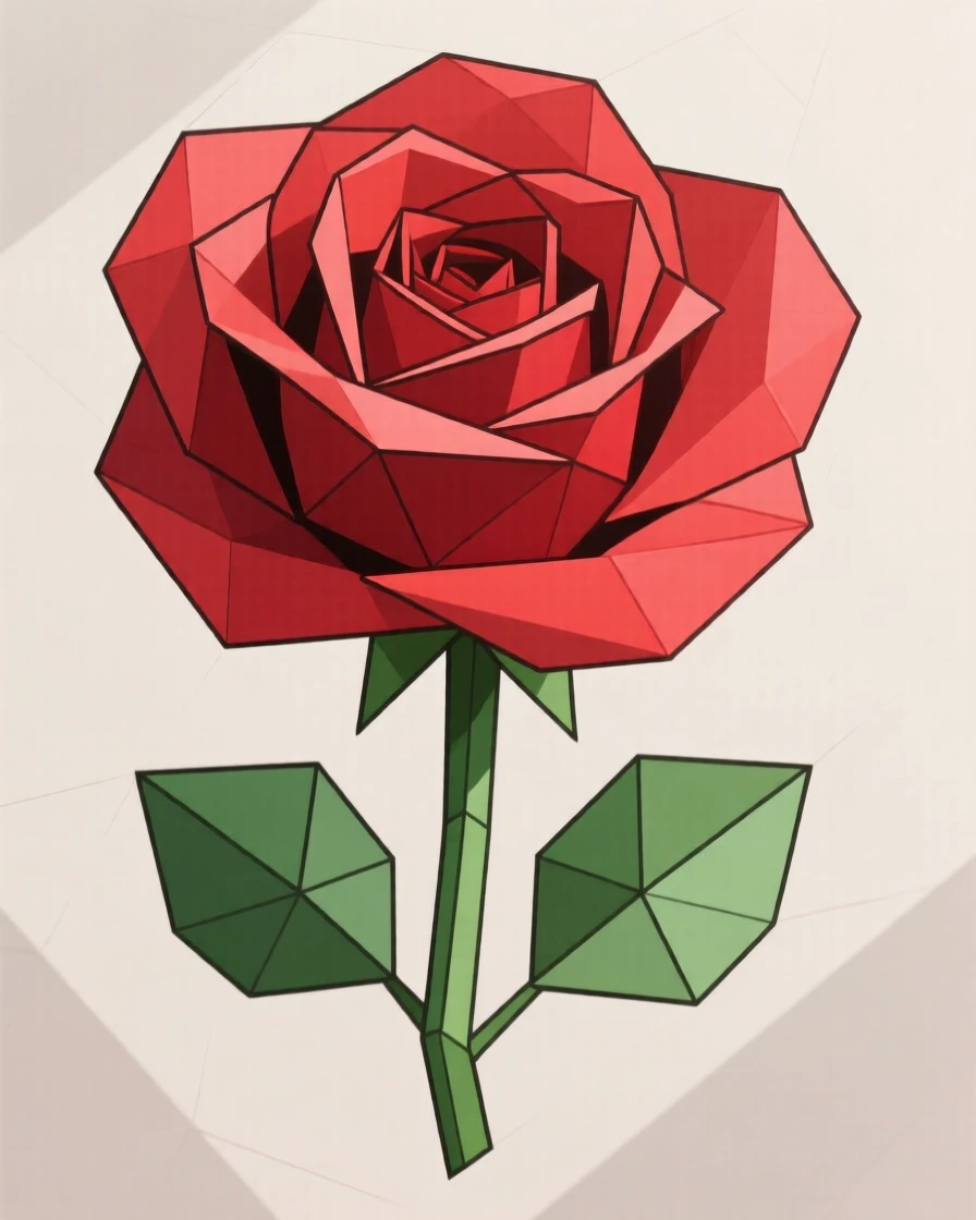 A single red rose in full bloom