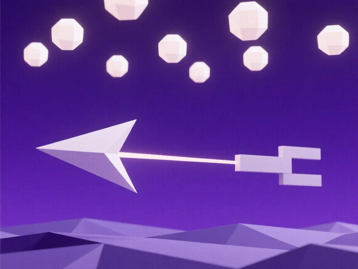 A shooting star streaking across a deep purple sky, beneath a canopy of dreamlike floating light. rich color gradients enhance the dreamlike atmosphere. The scene radiates a calm, meditative stillness.
