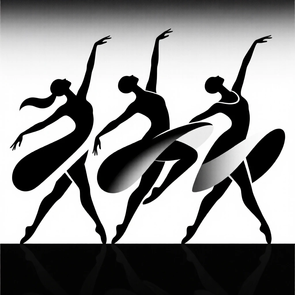 A modern dance ensemble performing an expressive piece.