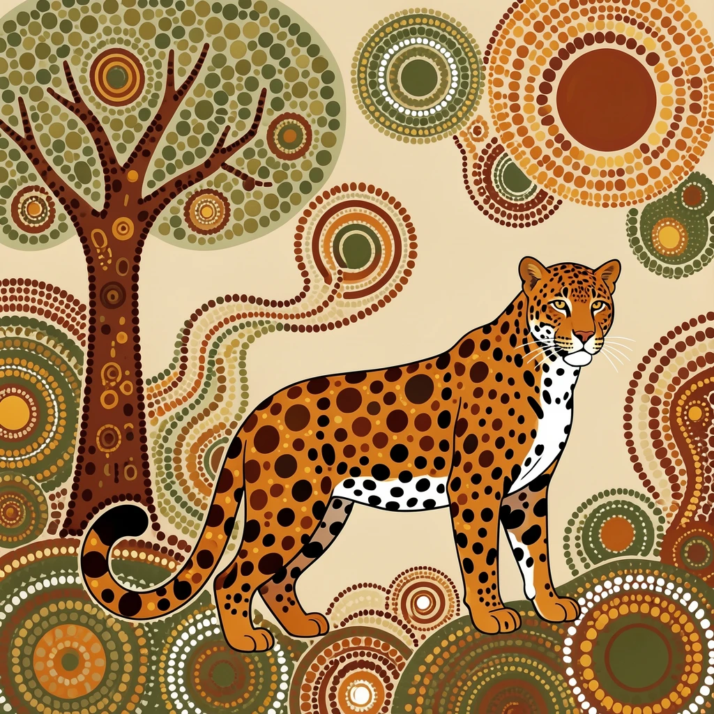A jaguar pausing at the edge of a forest