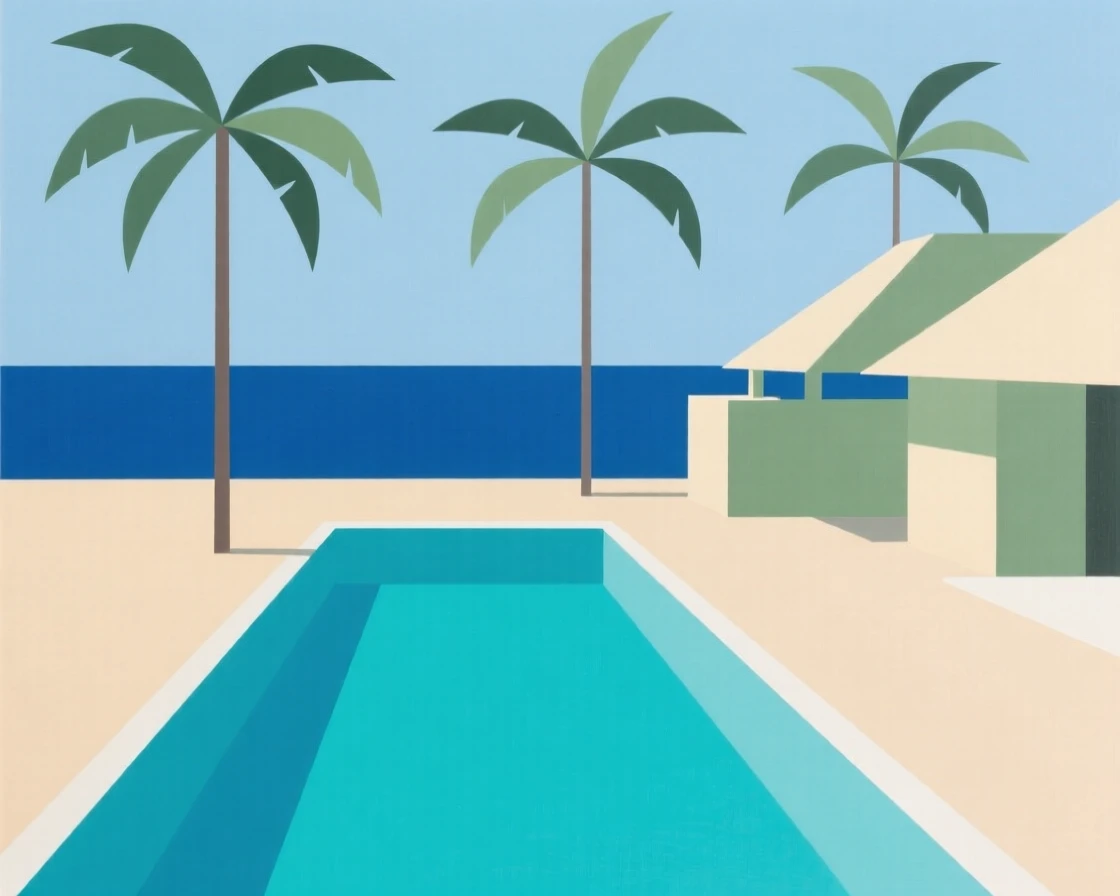 A tropical resort with an infinity pool overlooking the sea