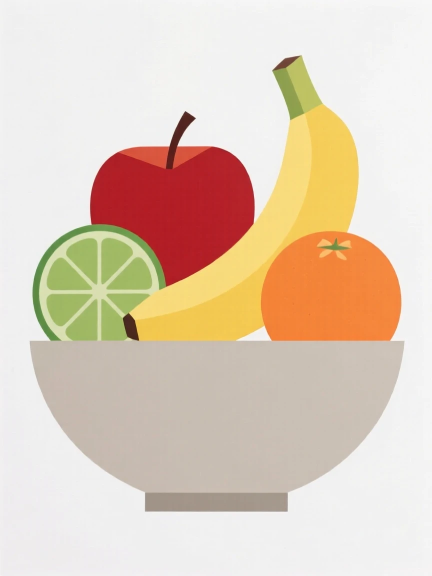 A bowl of colorful fresh fruit