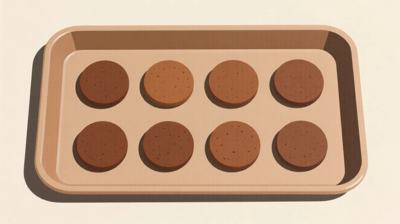 A tray of freshly baked cookies