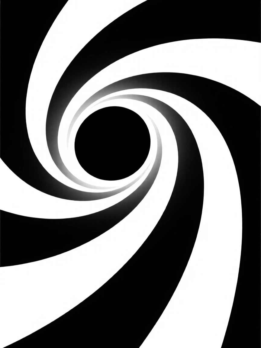 A black hole bending light around it.