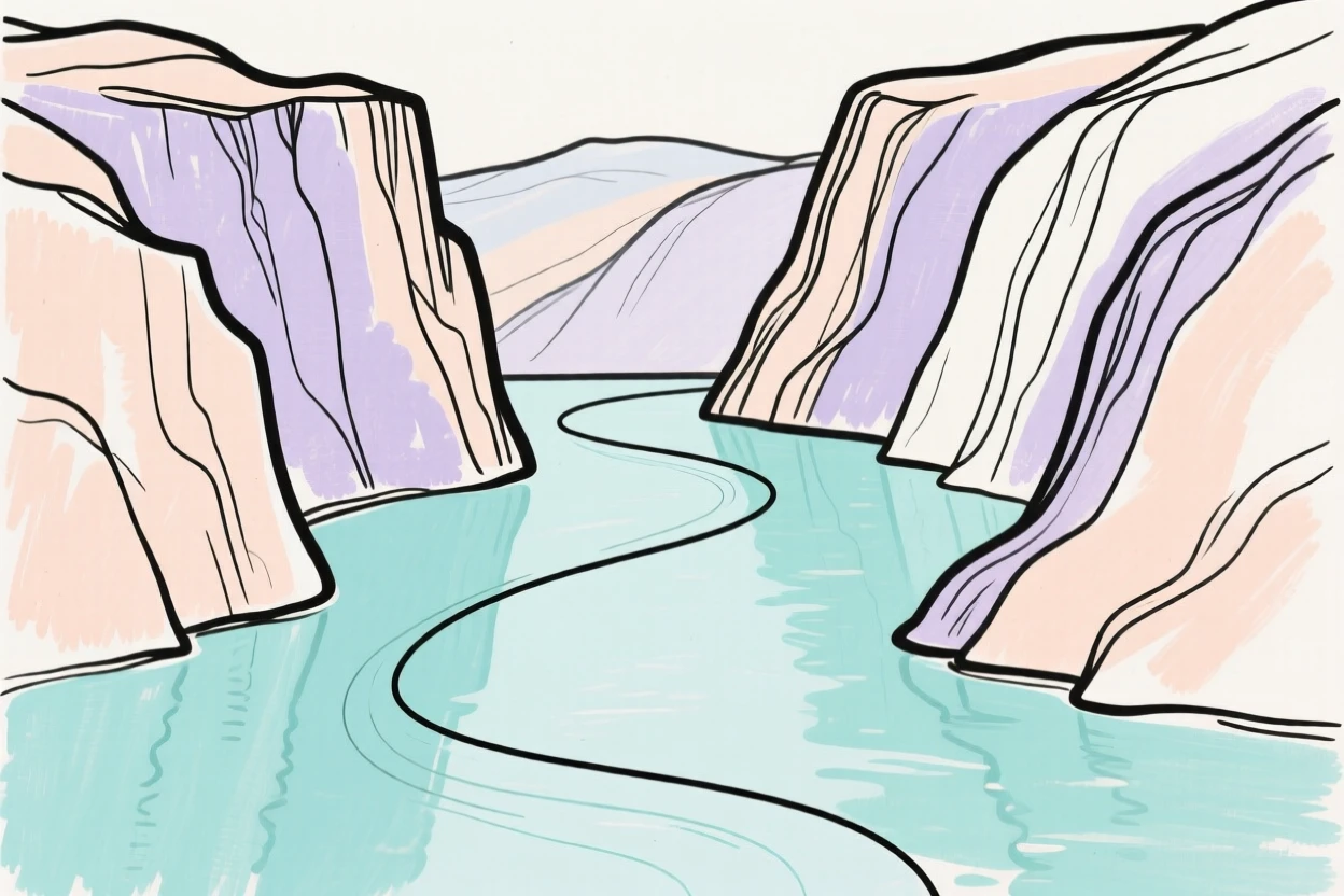 A fjord surrounded by cliffs