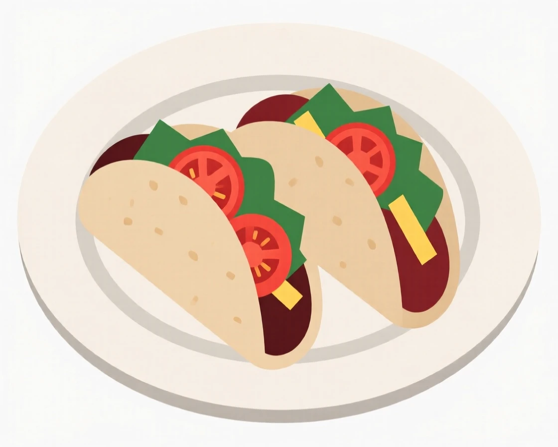 A plate of tacos with fresh toppings