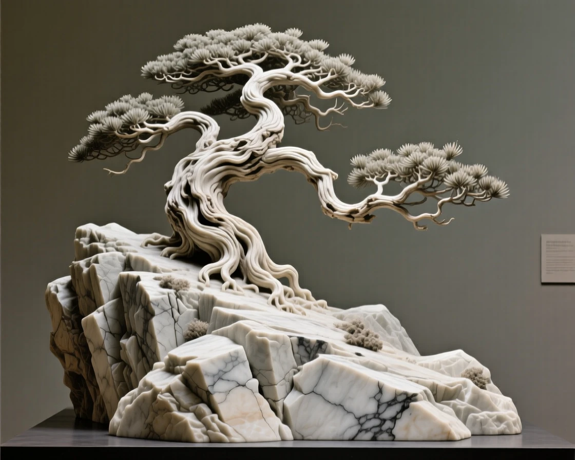 A sweeping, cinematic composition of an ancient bristlecone pine on a rocky ridge, capturing the raw beauty of the natural world