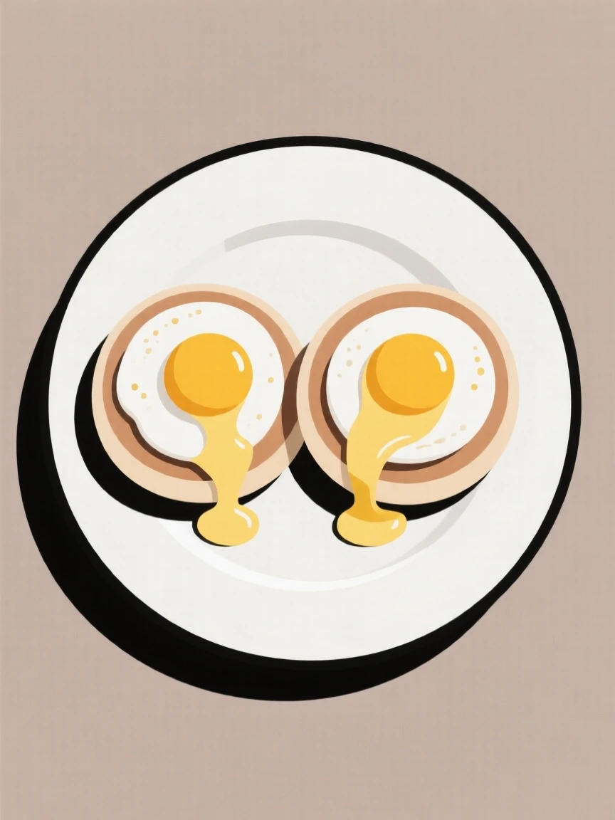 A plate of eggs benedict with hollandaise