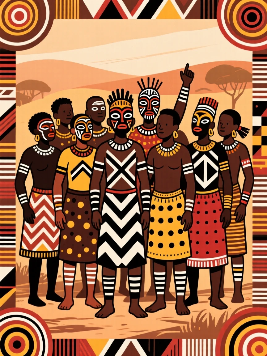 A united village standing united during a time of celebration.