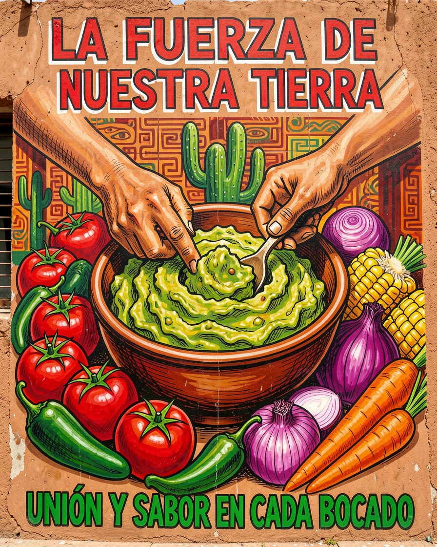 A bowl of fresh guacamole surrounded by colorful vegetables