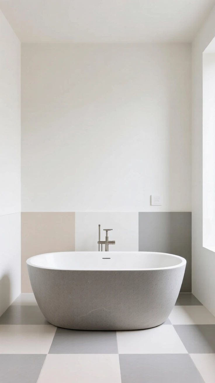 A bathroom with a freestanding soapstone tub