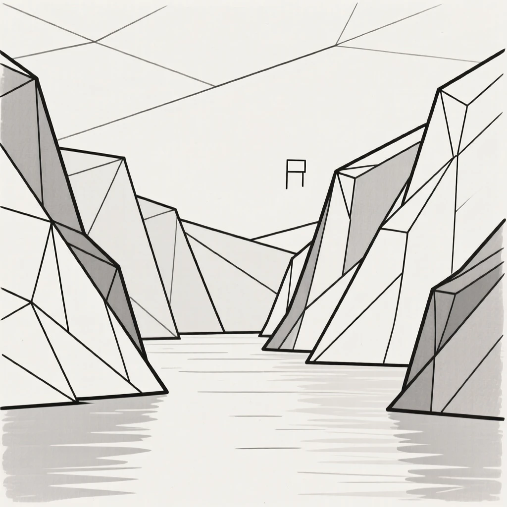 A fjord with steep cliffs and calm water