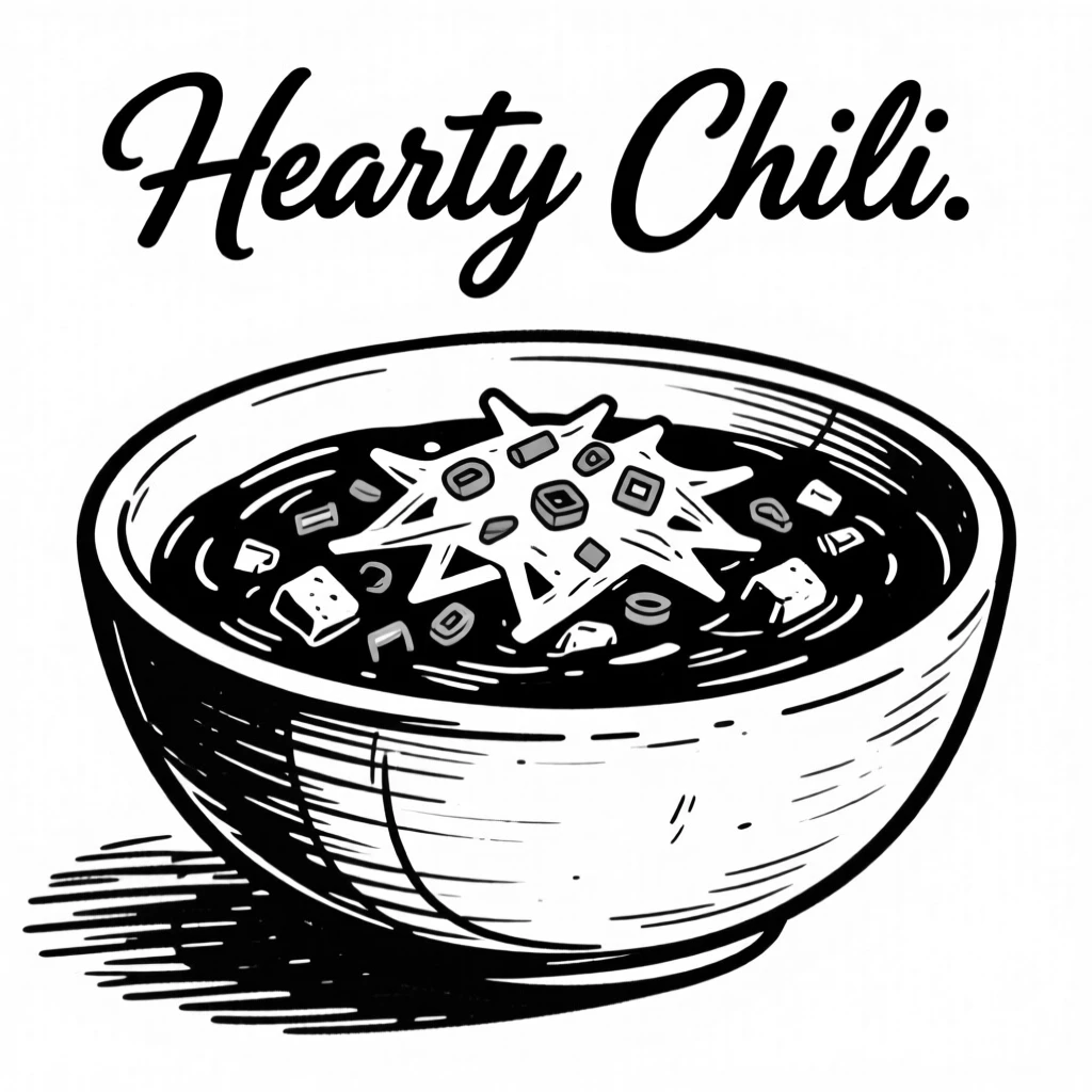 A rustic bowl of chili topped with cheese and green onions.