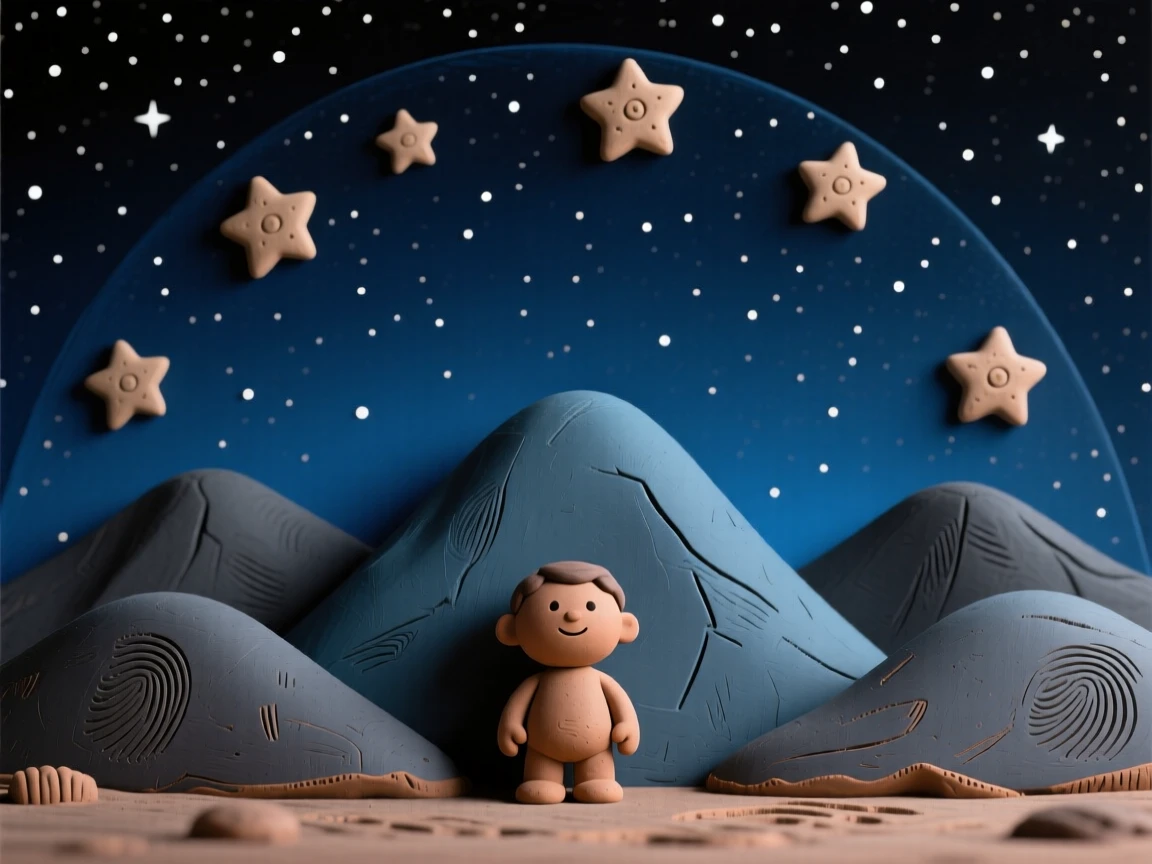 A vast starry night sky arching over a silhouetted mountain range