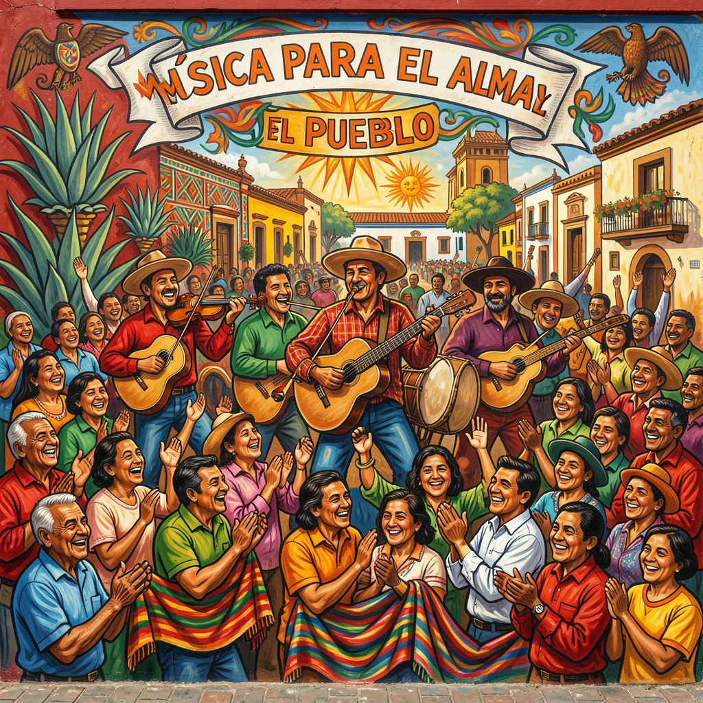 A band of street performers playing for a delighted crowd