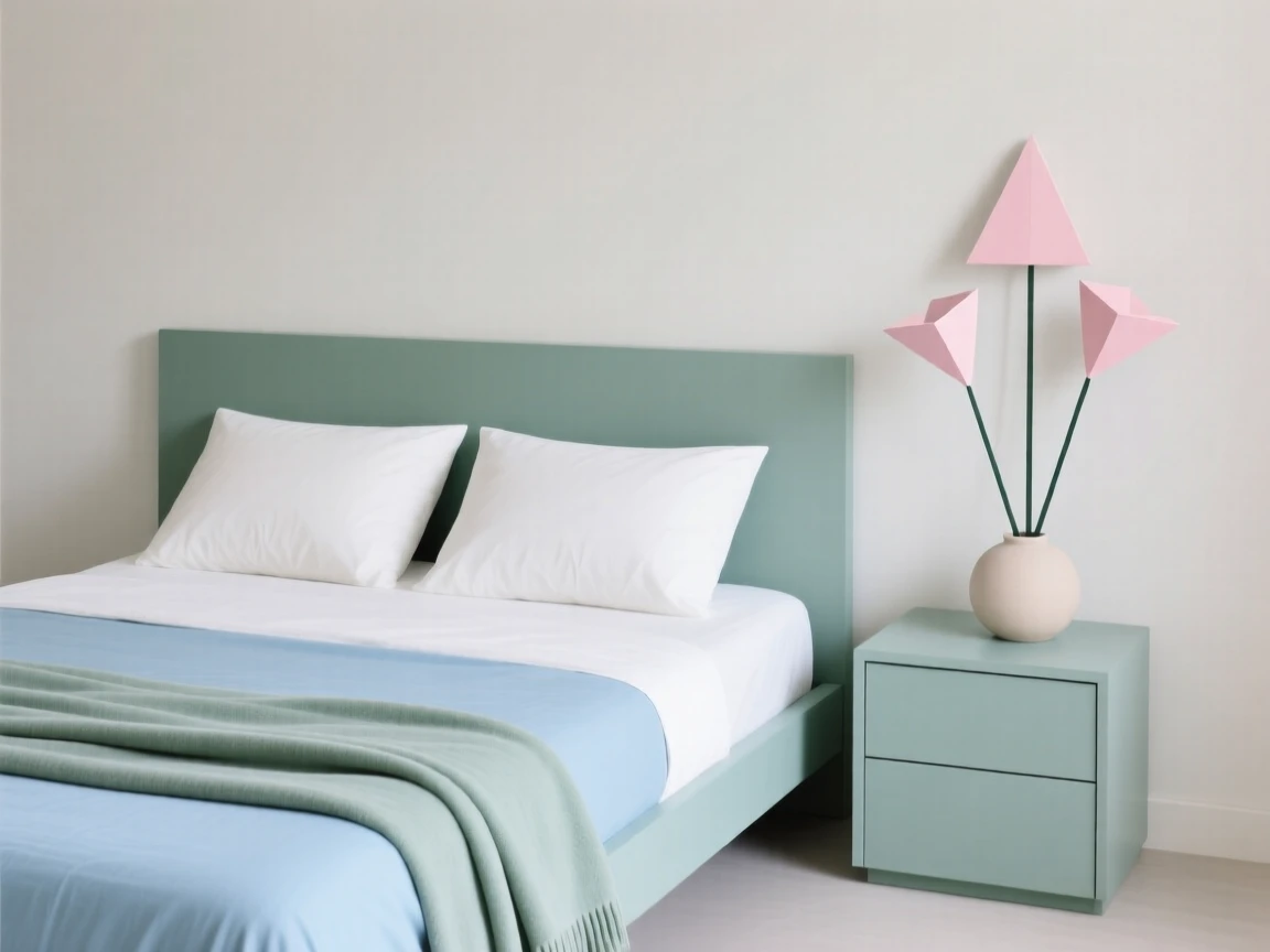 A guest bedroom with fresh linens and flowers