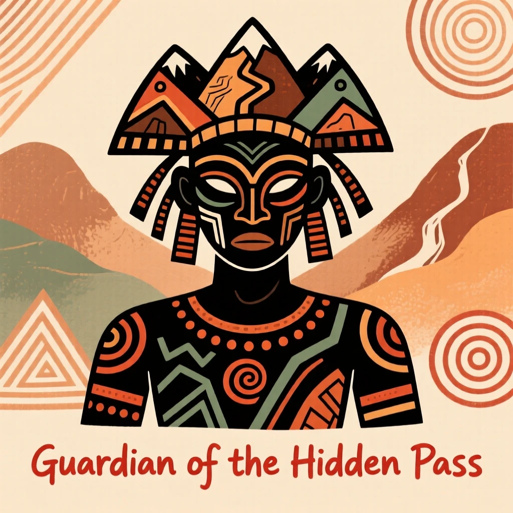 An ancestral spirit believed to guard a hidden mountain pass.