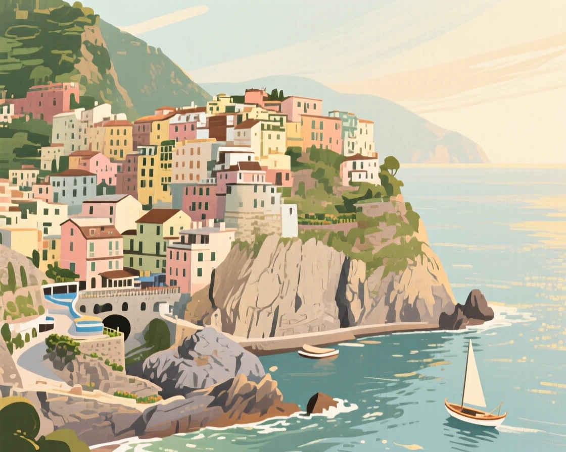 Cliffside villages perched above the sparkling Mediterranean Sea