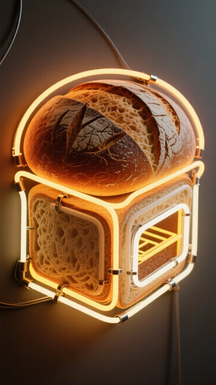 A rustic loaf of sourdough bread fresh from the oven.