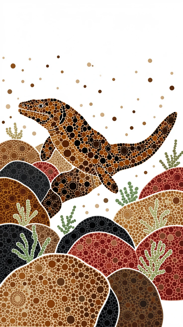 A moray eel swimming near a rocky reef