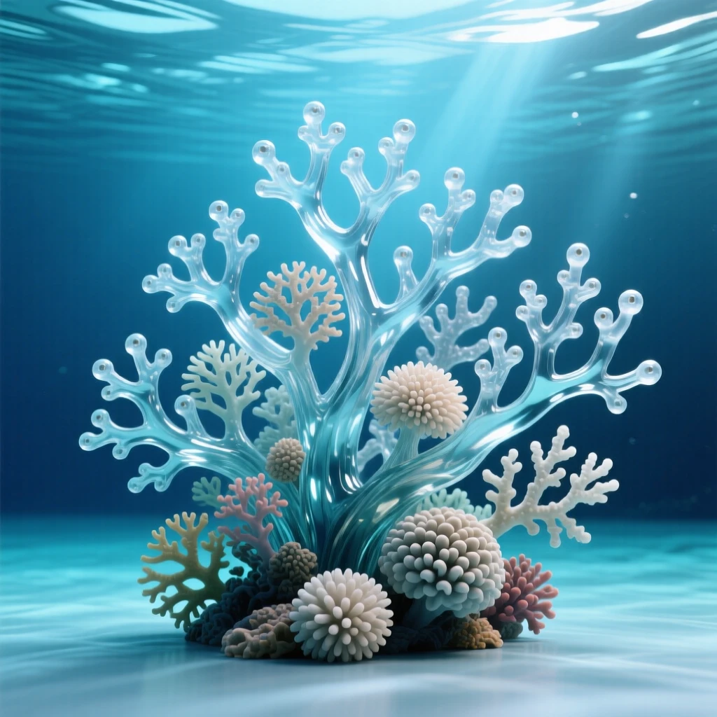 A colony of coral stretching across the ocean floor while the current gently sways the surrounding coral