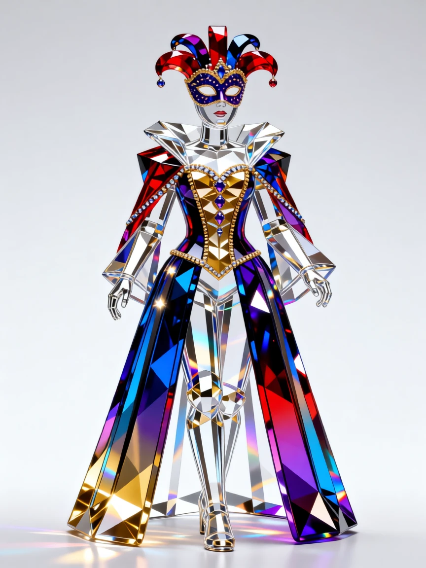A Venetian carnival masquerade scene with elaborate masks and flowing cloaks.