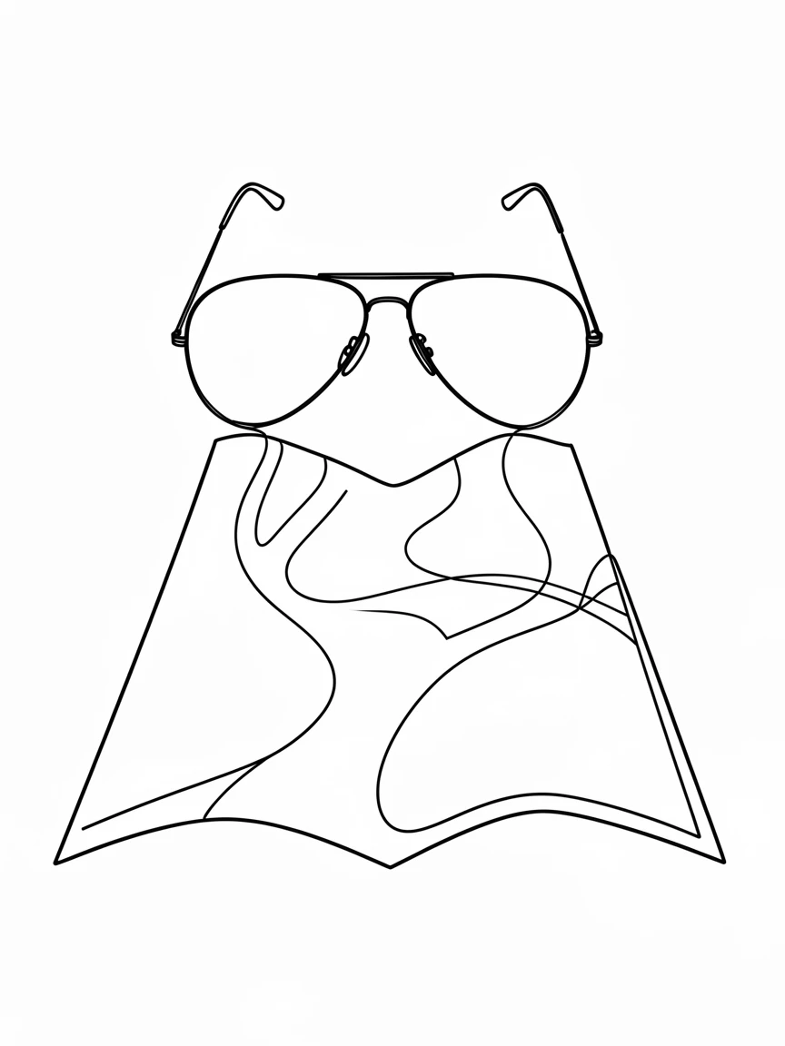 A pair of aviator sunglasses resting on an open road map