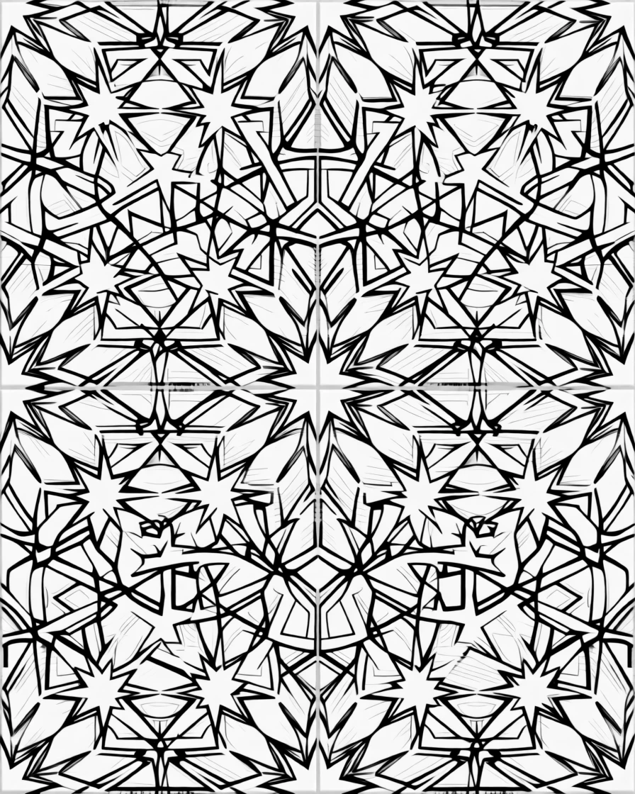 A decorative tile pattern inspired by Moroccan design