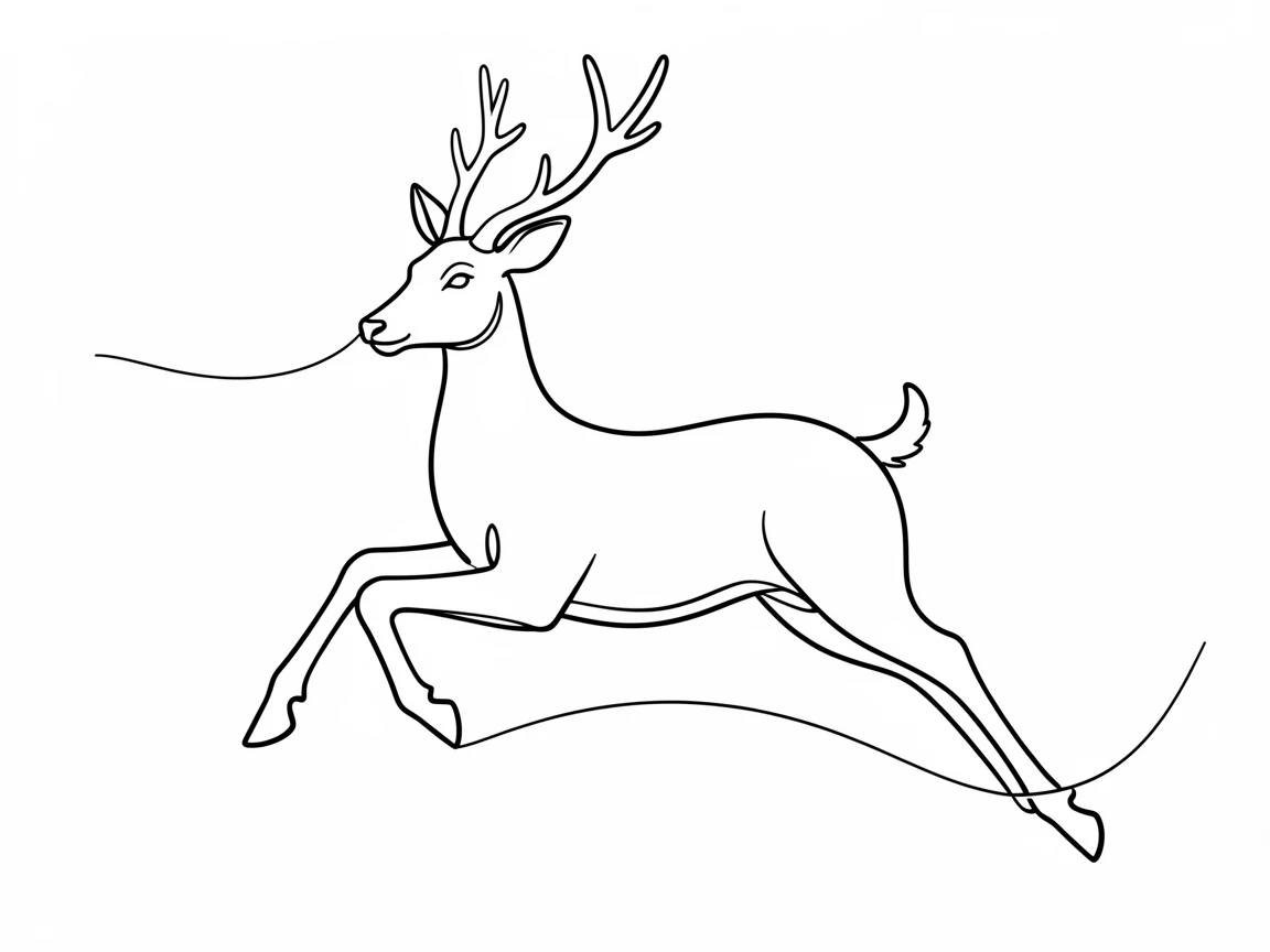 deer jumping